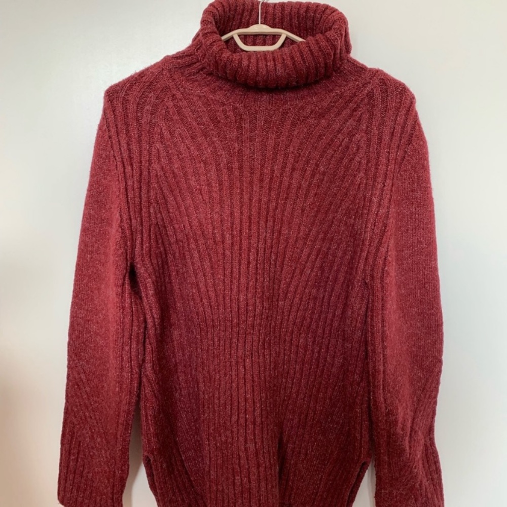 Red Turtleneck Sweater